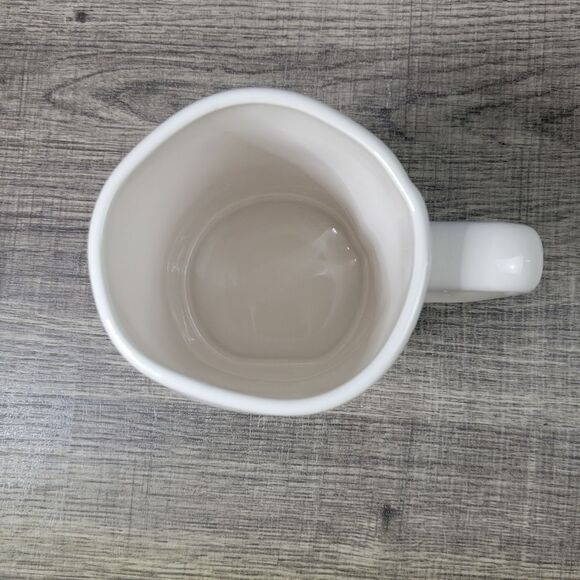 Rae Dunn Artisan Collection White Ceramic Peppermint Mocha Mug with Lid - Picture 6 of 8